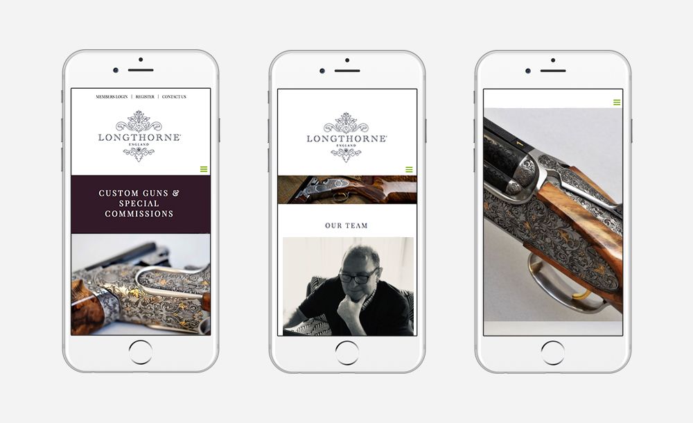 Longthorne Gunmakers Mobile Website