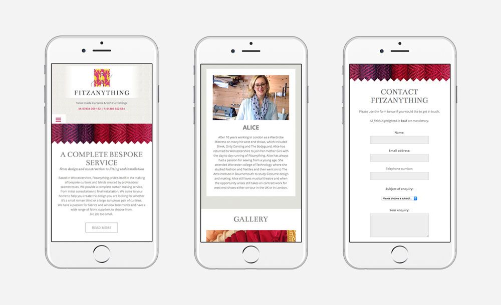 Fitzanything Mobile Website